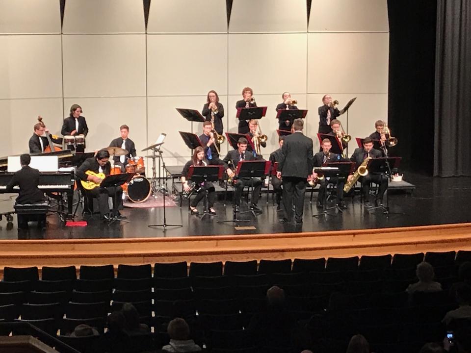 High School Jazz Ensembles performs at South Central Iowa Bandmasters