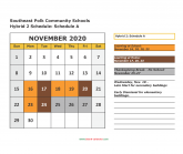 November 2020 Schedule A Page 1