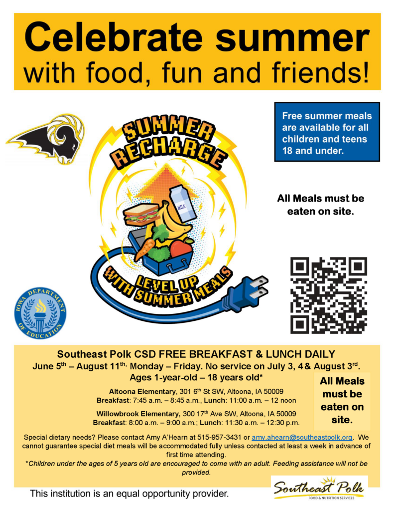 SEP Summer Recharge Outreach Flyer