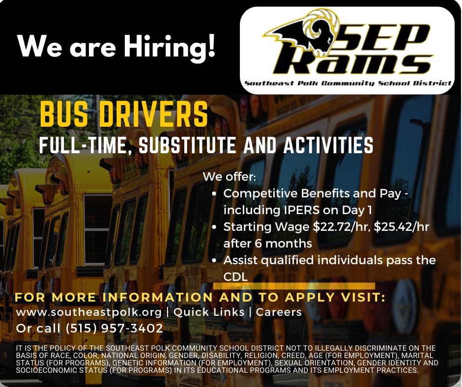 We're hiring Bus Drivers
