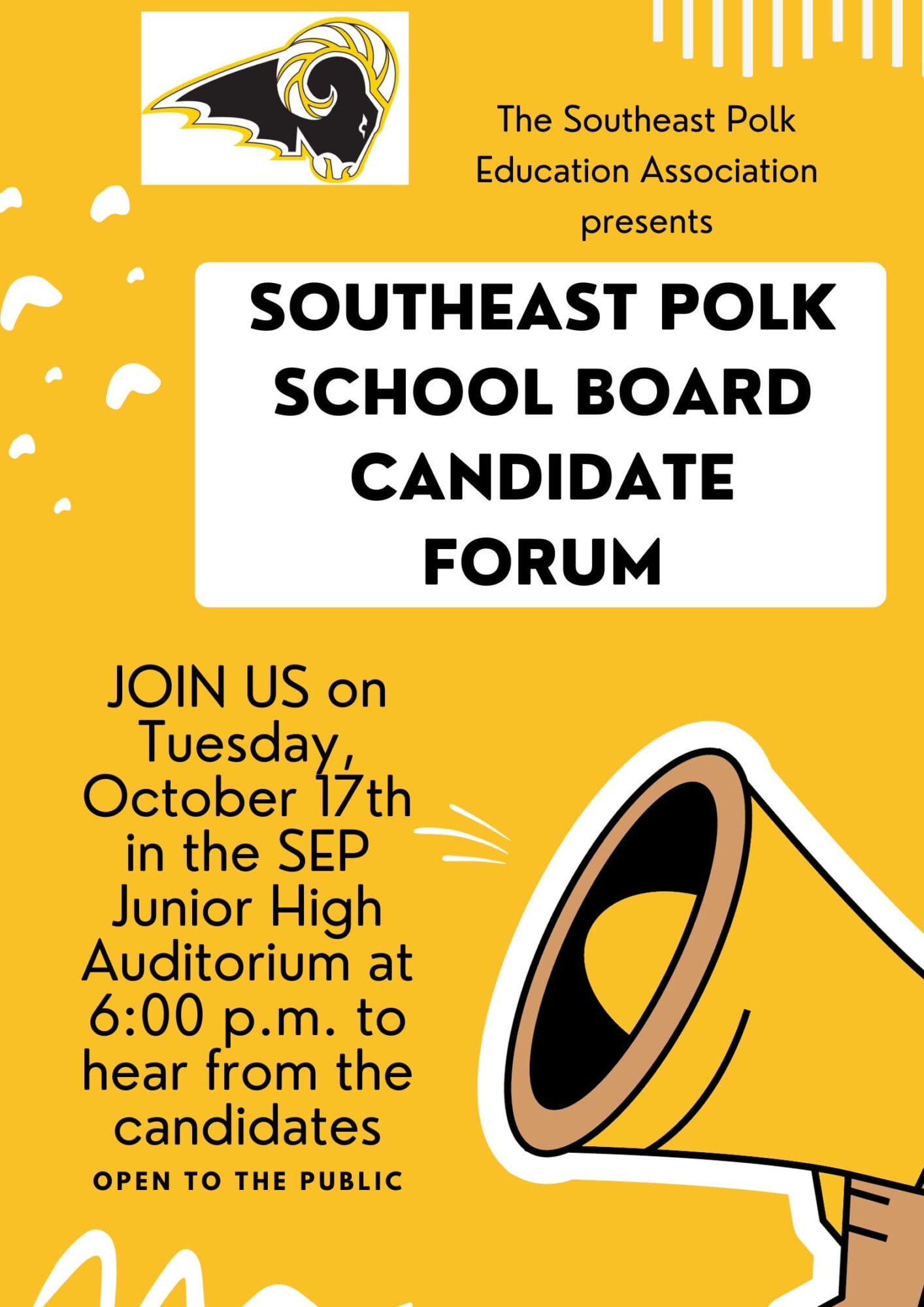 SEPEA Hosts School Board Candidate Forum Southeast Polk Community