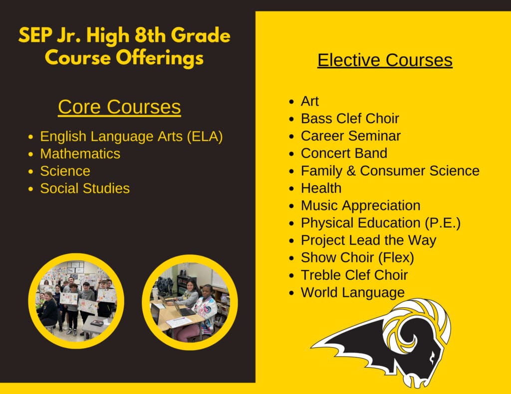 Jr. High 8th Grade Course Offerings