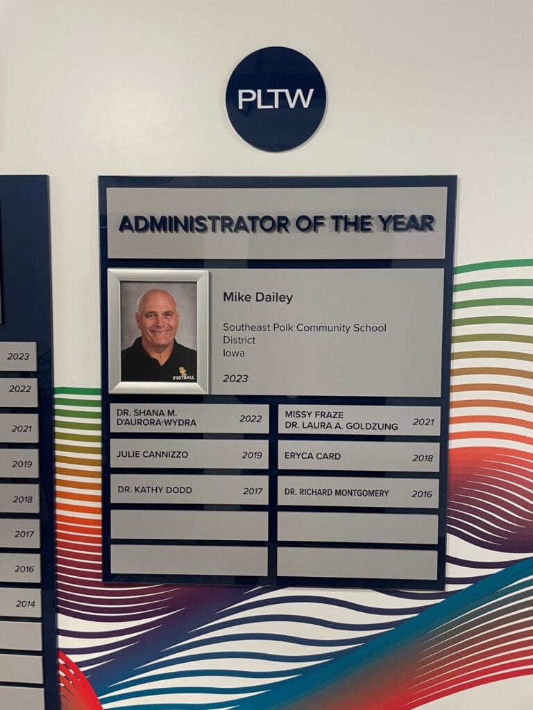 PLTW admin of the year
