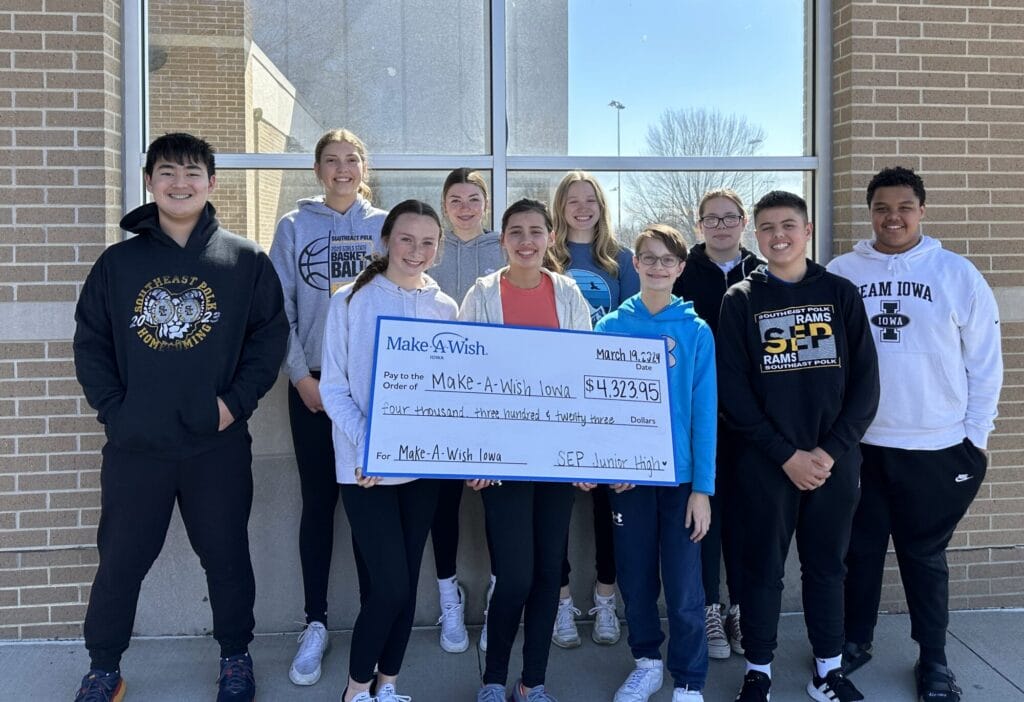 Jr. High Student Council Make A Wish check cropped
