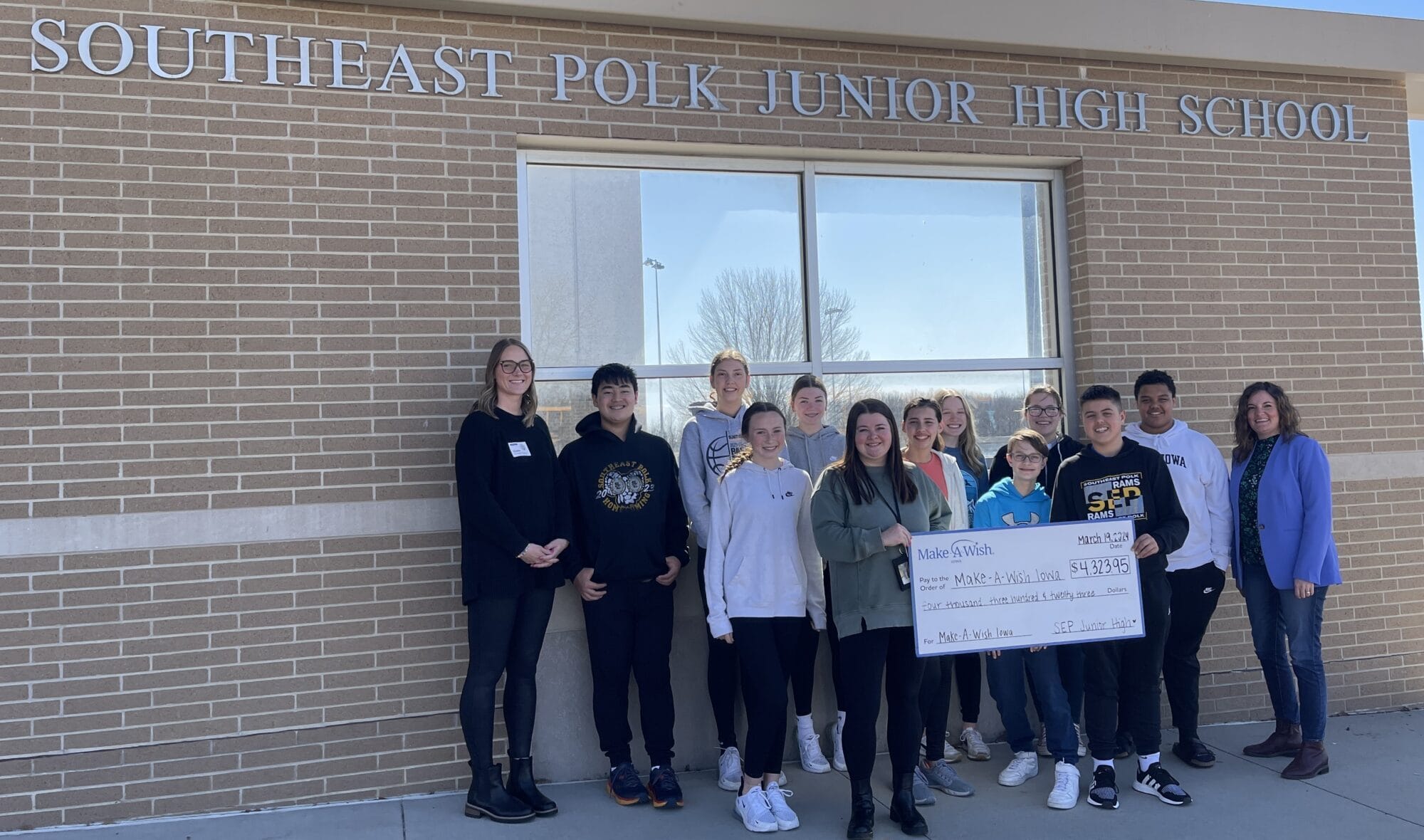 Jr. High Raises Over $4,000 For Make-a-Wish Iowa - Southeast Polk ...