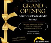 Middle School Grand Opening Invitation